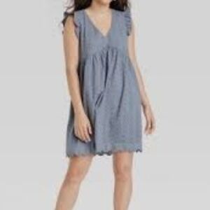 Knox Rose Eyelet Dress XXL Blue Prairie